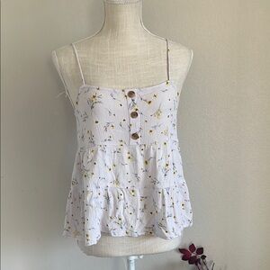Paper Crane Cream Buttoned Camisole